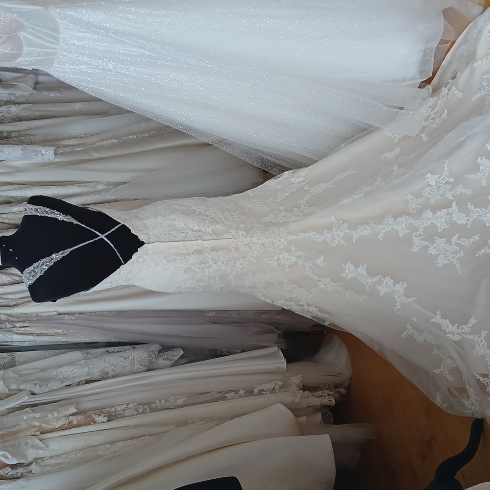 Modern All Lace Wedding Dress - Picture 4 of 5